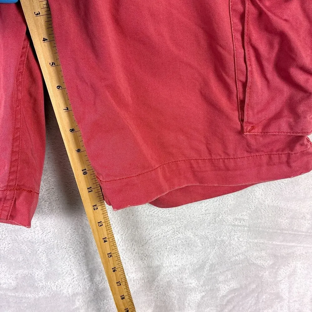 VTG Polo Ralph Lauren Cargo Shorts Mens 36 Coral Pink Twill Baggy Preppy Y2K